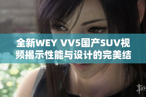 全新WEY VV5国产SUV视频揭示性能与设计的完美结合