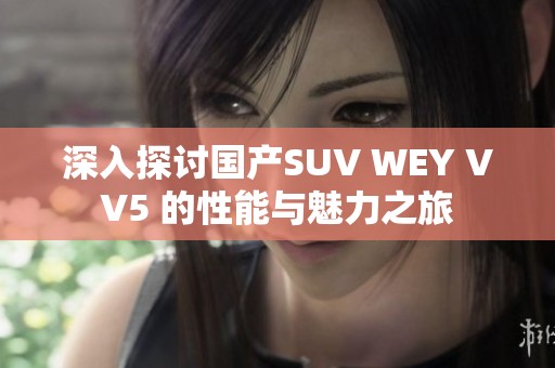 深入探讨国产SUV WEY VV5 的性能与魅力之旅