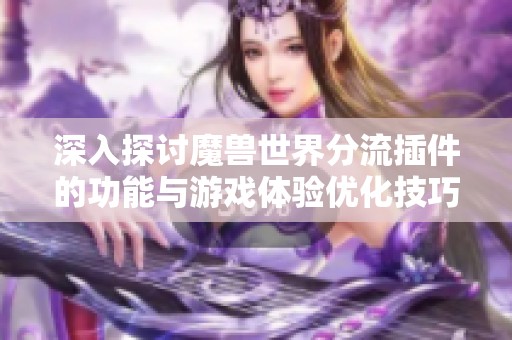 深入探讨魔兽世界分流插件的功能与游戏体验优化技巧