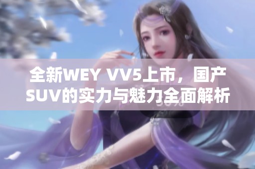 全新WEY VV5上市，国产SUV的实力与魅力全面解析