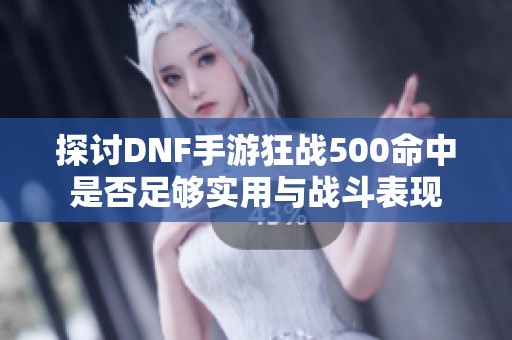 探讨DNF手游狂战500命中是否足够实用与战斗表现
