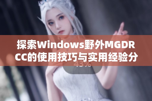 探索Windows野外MGDRCC的使用技巧与实用经验分享