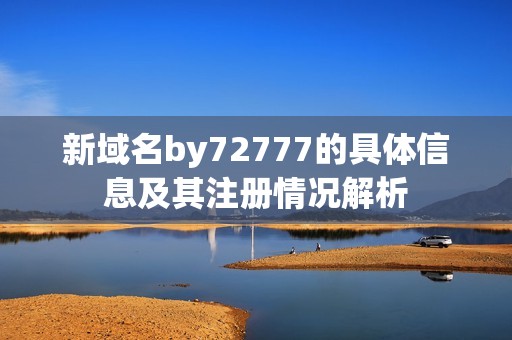 新域名by72777的具体信息及其注册情况解析