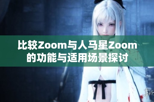 比较Zoom与人马星Zoom的功能与适用场景探讨