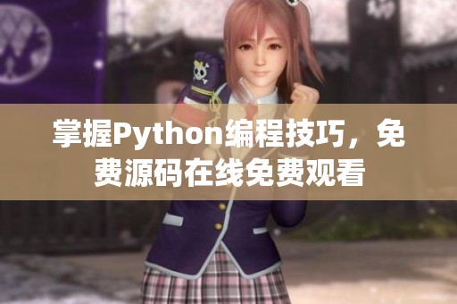 掌握Python编程技巧，免费源码在线免费观看