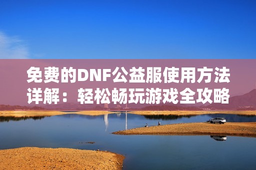 免费的DNF公益服使用方法详解：轻松畅玩游戏全攻略