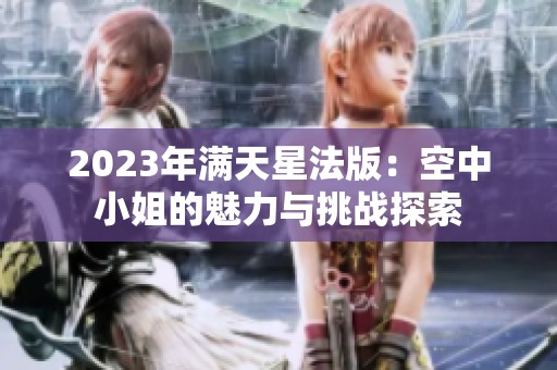 2023年满天星法版：空中小姐的魅力与挑战探索