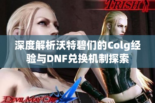 深度解析沃特碧们的Colg经验与DNF兑换机制探索