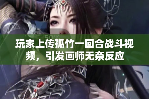 玩家上传孤竹一回合战斗视频，引发画师无奈反应