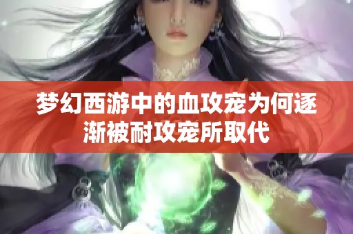梦幻西游中的血攻宠为何逐渐被耐攻宠所取代