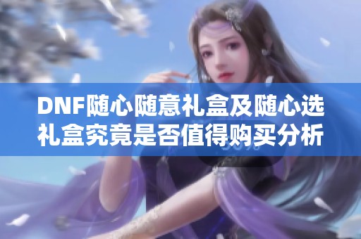 DNF随心随意礼盒及随心选礼盒究竟是否值得购买分析