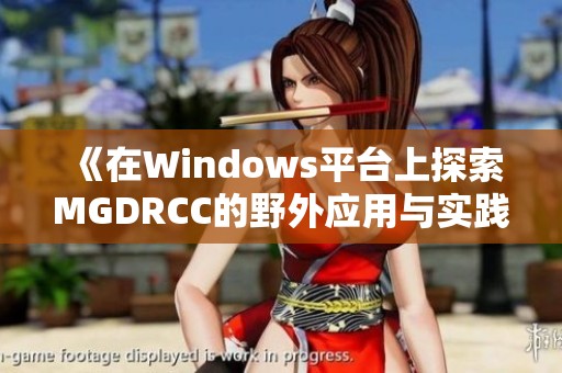 《在Windows平台上探索MGDRCC的野外应用与实践》