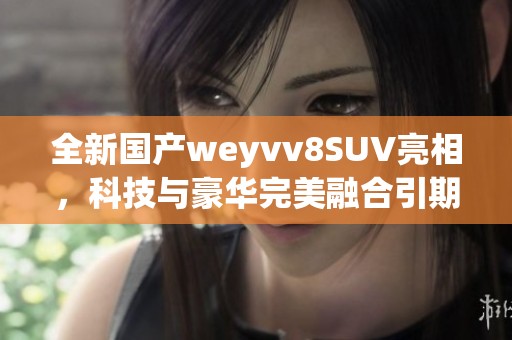 全新国产weyvv8SUV亮相，科技与豪华完美融合引期待