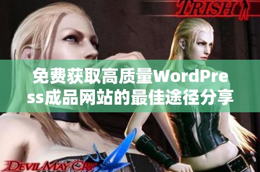 免费获取高质量WordPress成品网站的最佳途径分享