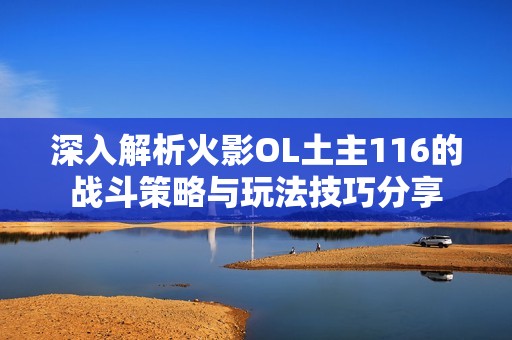 深入解析火影OL土主116的战斗策略与玩法技巧分享