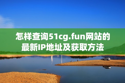 怎样查询51cg.fun网站的最新IP地址及获取方法