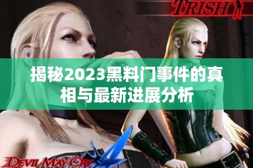 揭秘2023黑料门事件的真相与最新进展分析