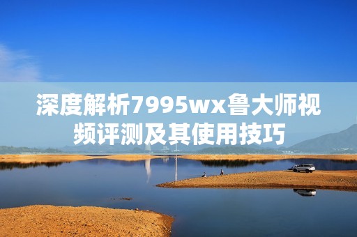 深度解析7995wx鲁大师视频评测及其使用技巧