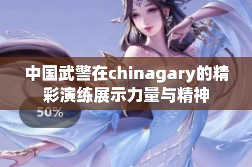 中国武警在chinagary的精彩演练展示力量与精神