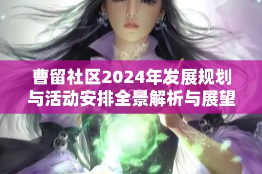 曹留社区2024年发展规划与活动安排全景解析与展望