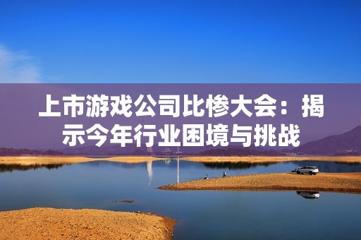 上市游戏公司比惨大会：揭示今年行业困境与挑战