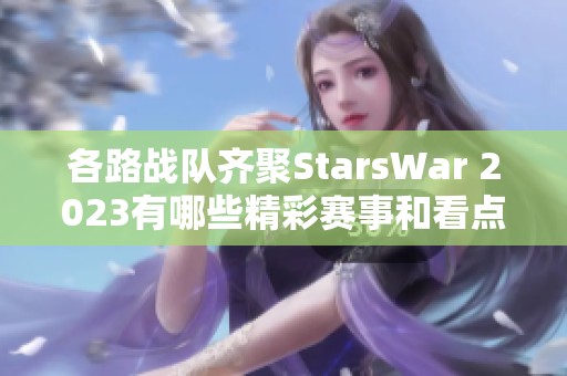 各路战队齐聚StarsWar 2023有哪些精彩赛事和看点